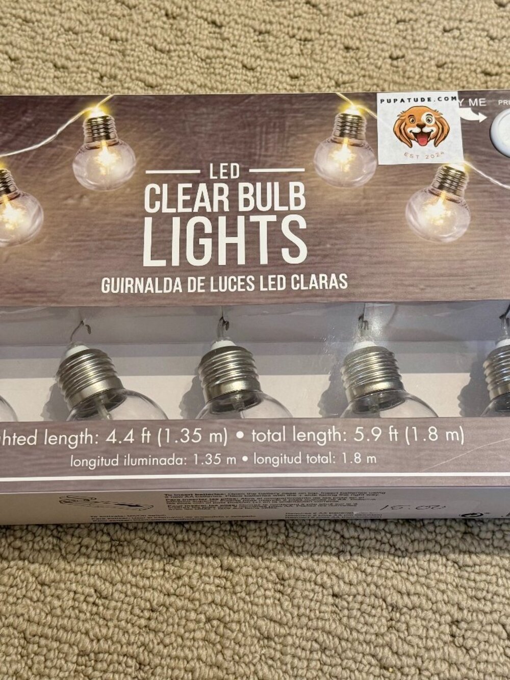 New LED Clear Bulb Lights Strand Indoor Only Battery Operated